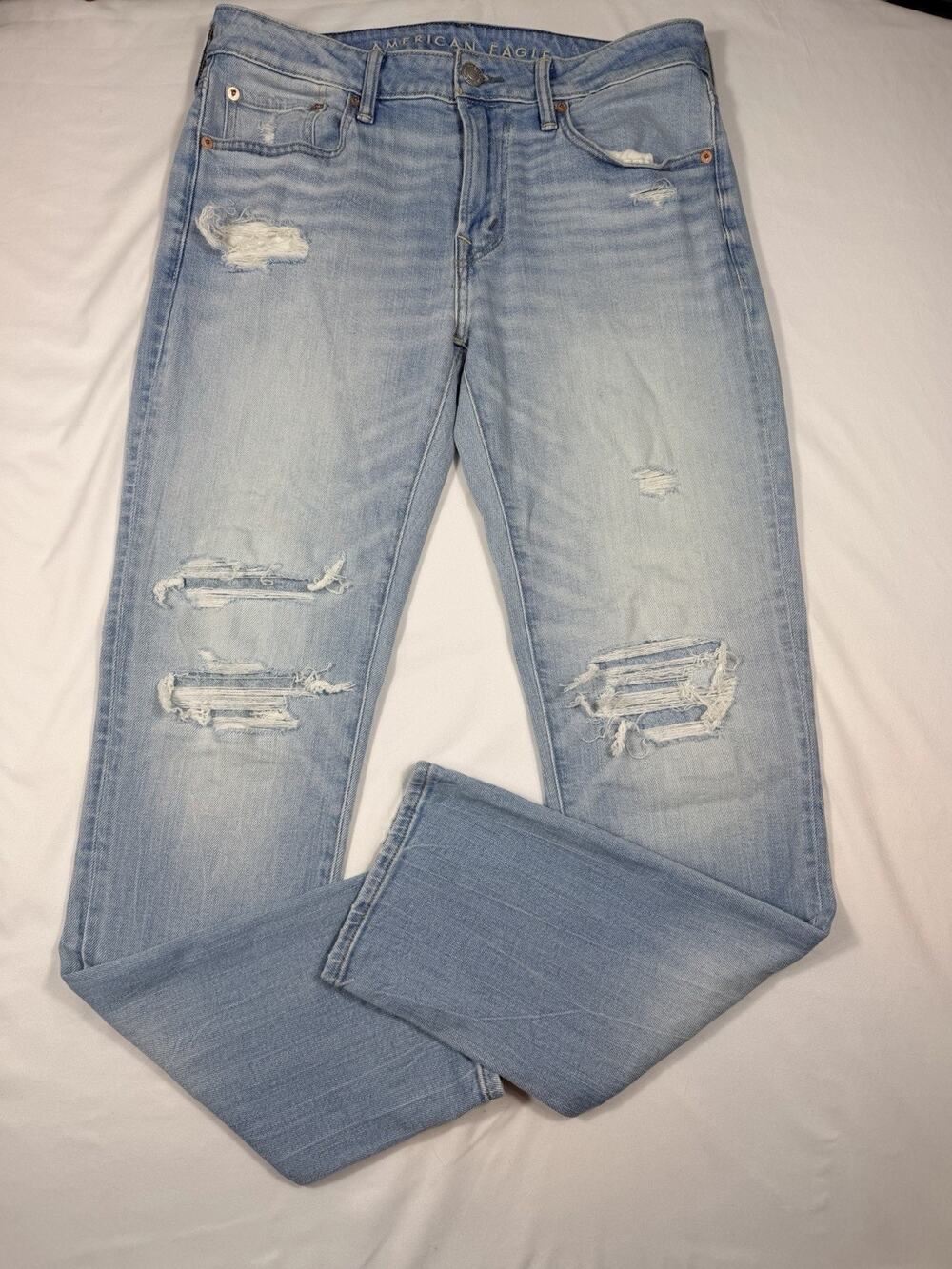 American Eagle Airflex Athletic Fit Light Wash Blue Men’s Jeans 30x30